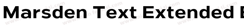 Marsden Text Extended Bold字体转换